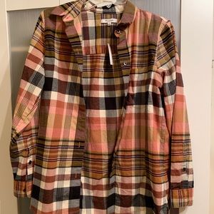 Madewell ex-boyfriend plaid shirt